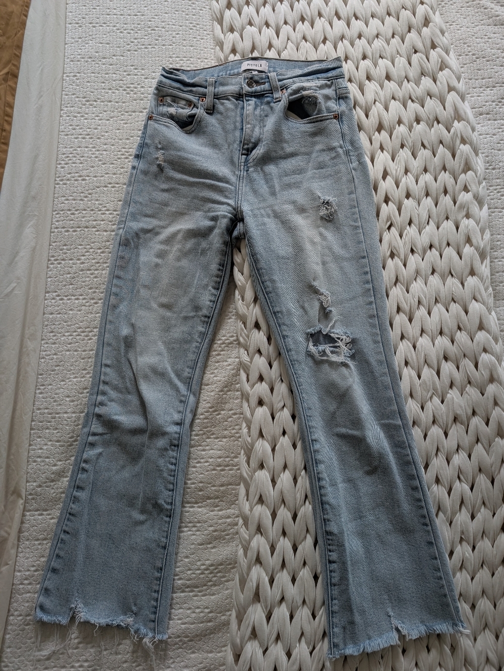 PISTOLA Lennon High Rise Crop Boot Jean